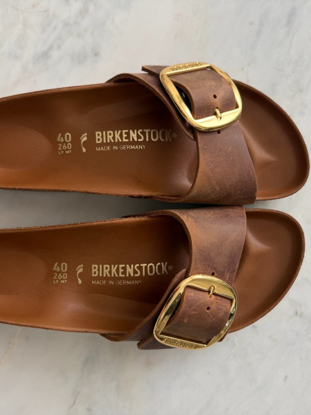 Madrid Big Buckle Women - Cognac